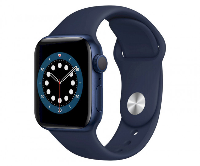 Apple Watch 6 40mm GPS Blue Aluminum Case w. Deep Navy Sport Band (MG143) б/у